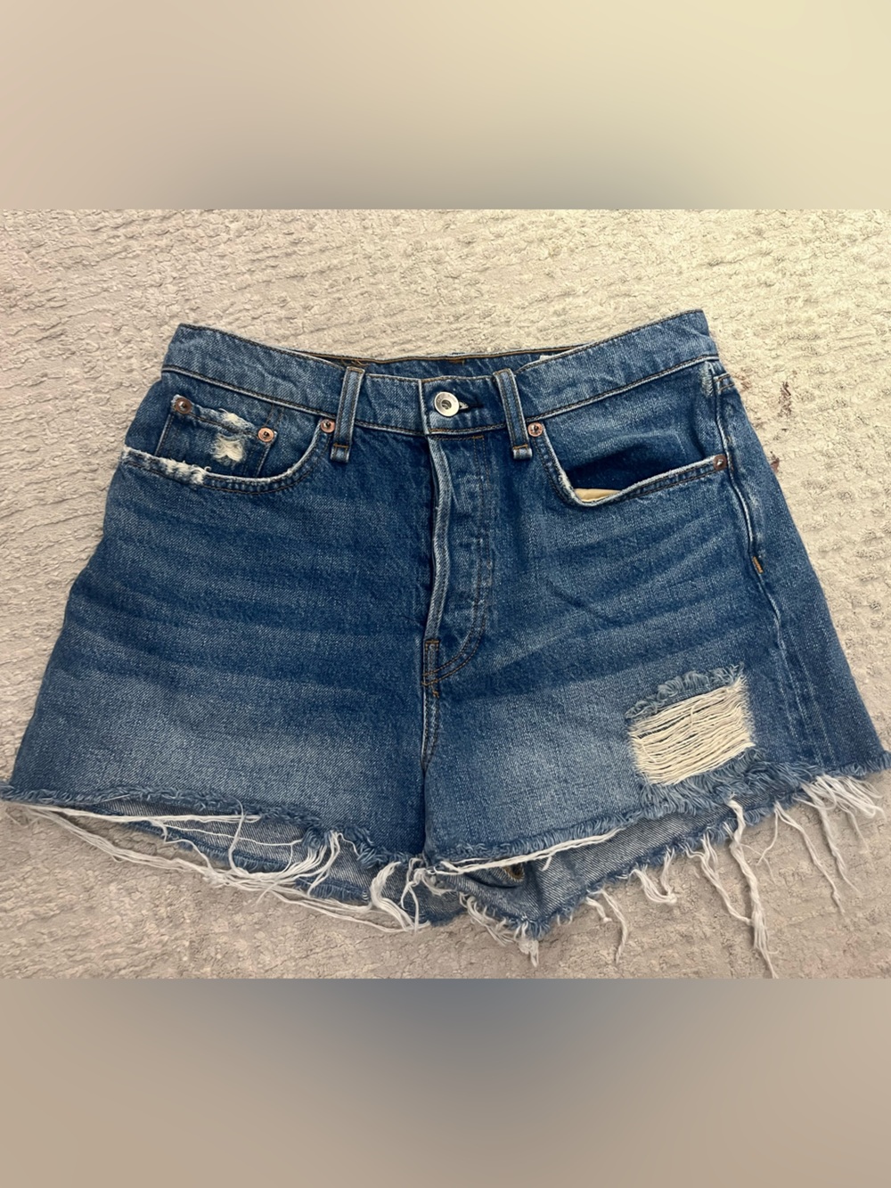 Rag & Bone Maya High Rise Denim Jean Shorts